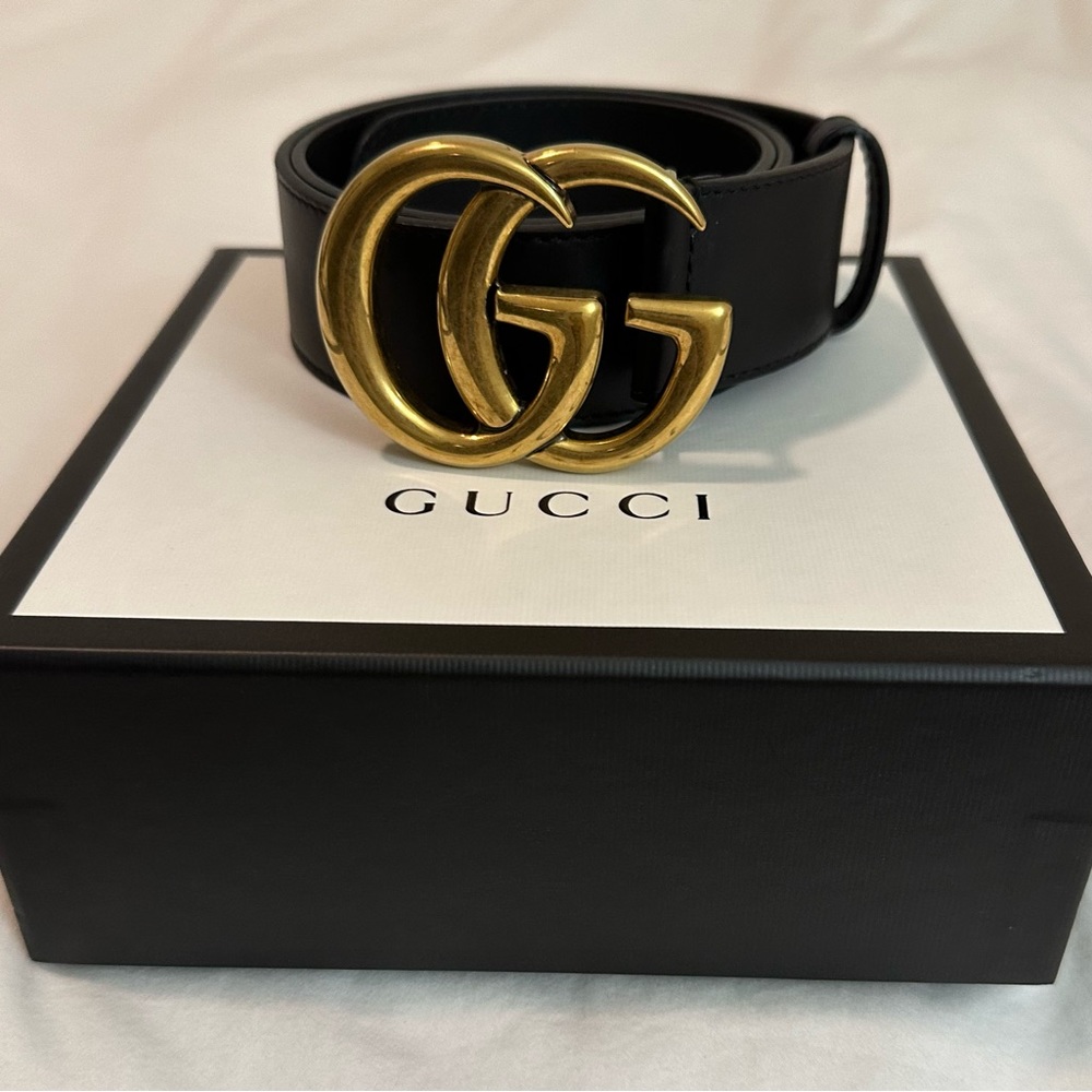 Authentic Gucci Belt. 1.5 wide Black size 75